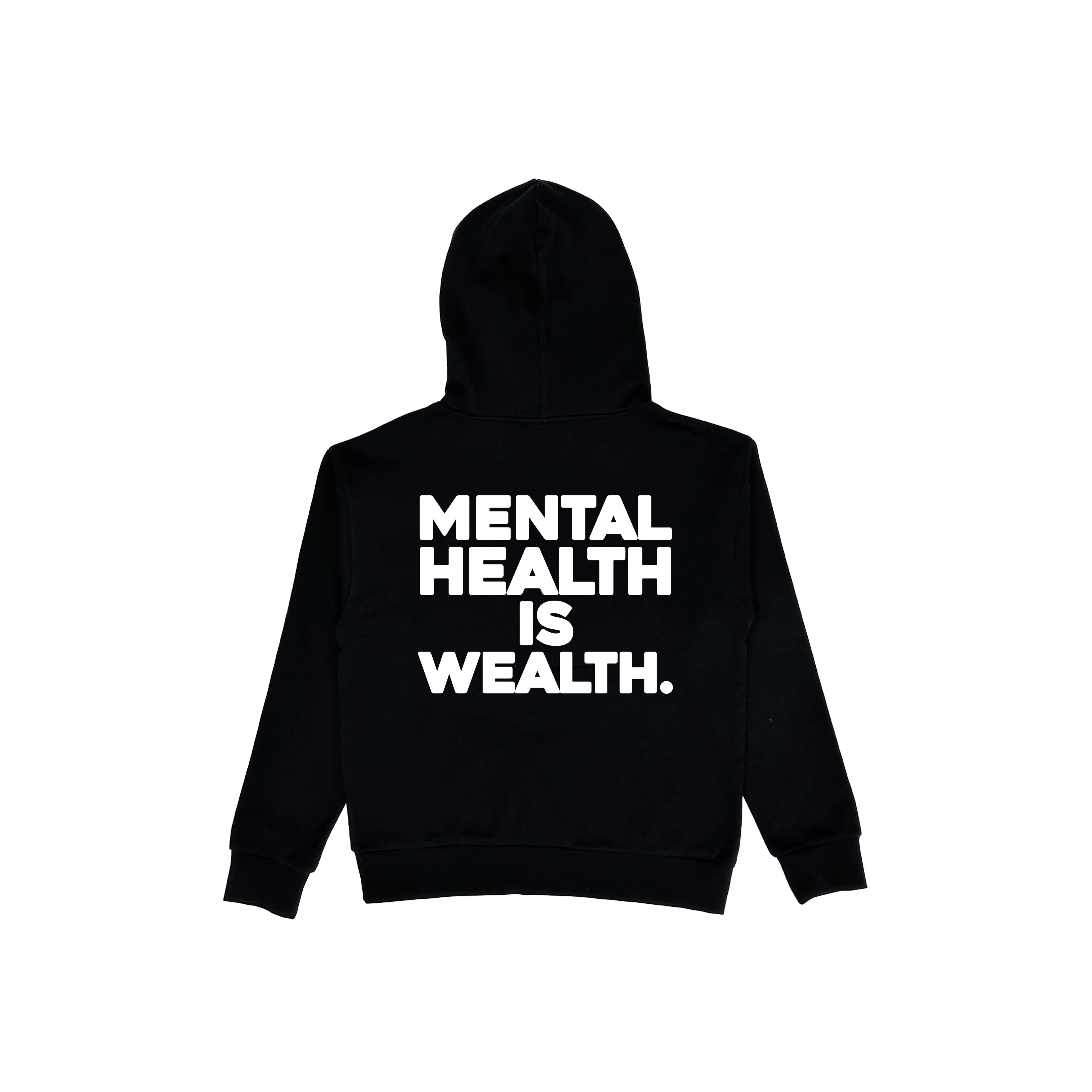 Mental Wealth Hoody (Black + White)